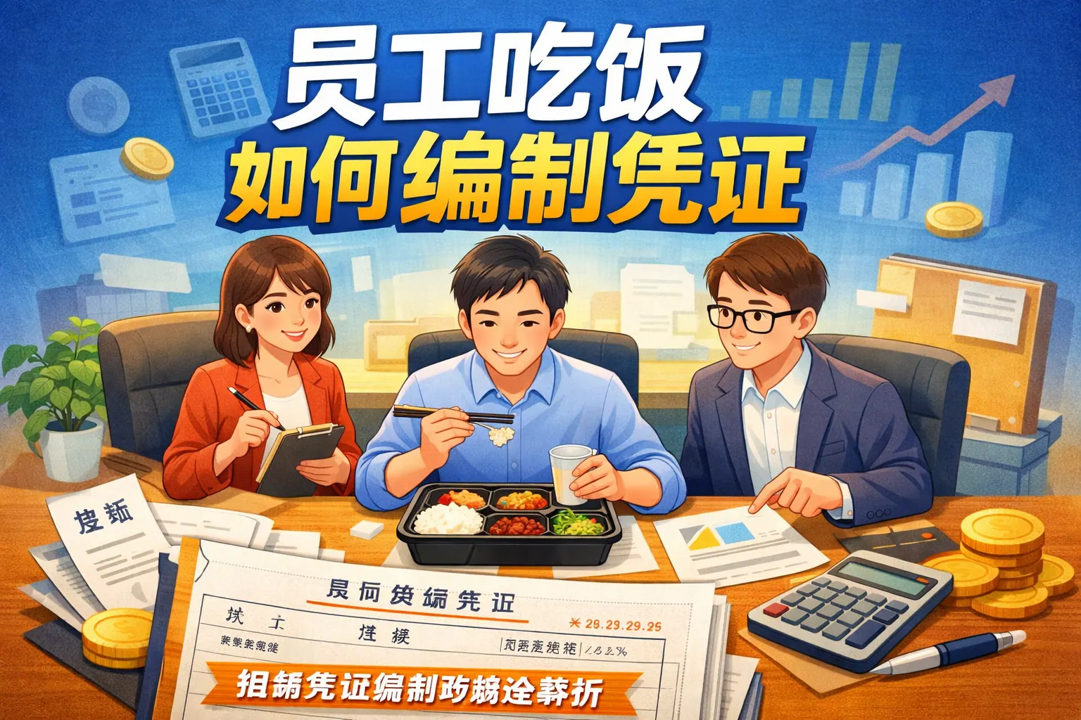 员工吃饭如何编制凭证