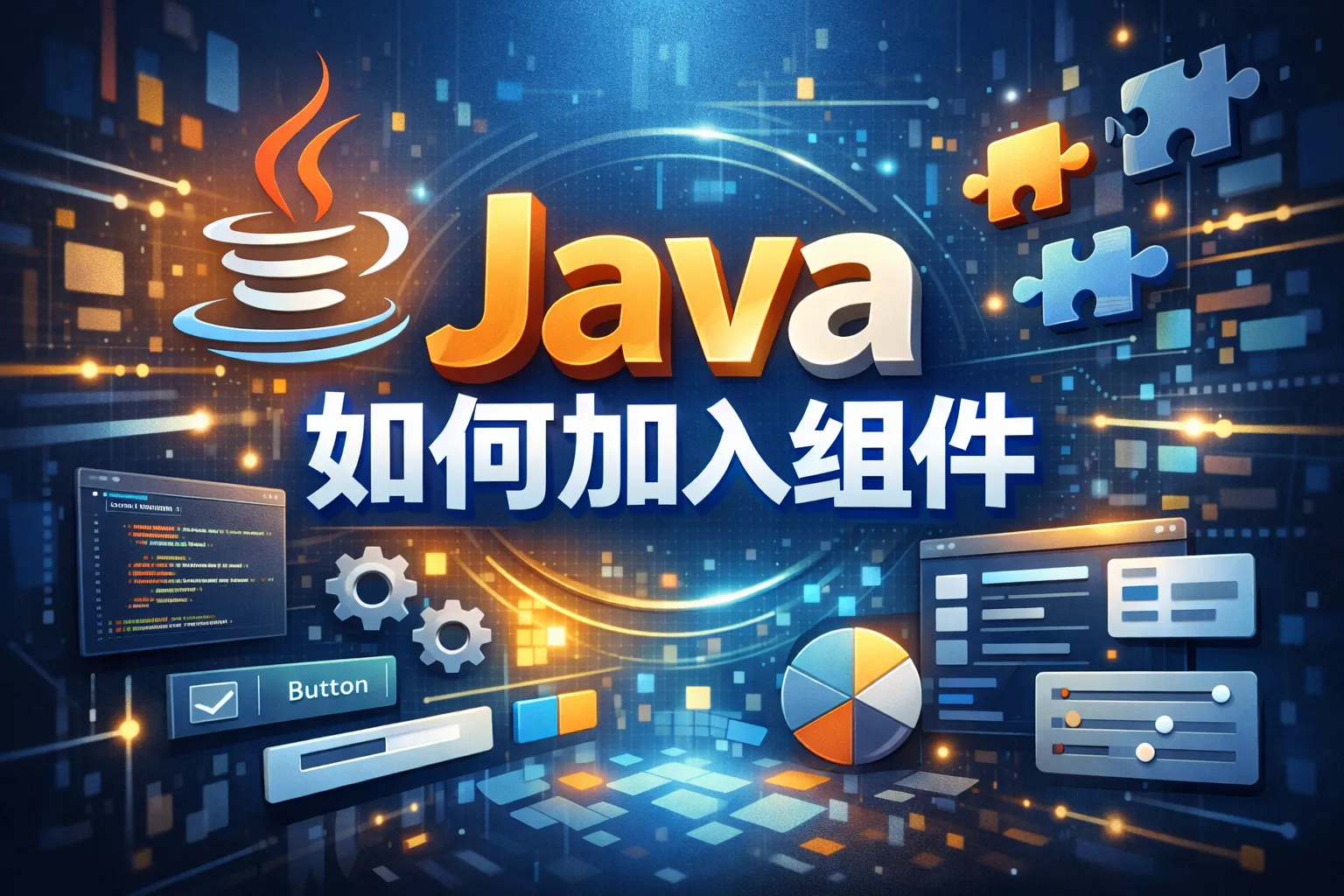 java如何加入组件