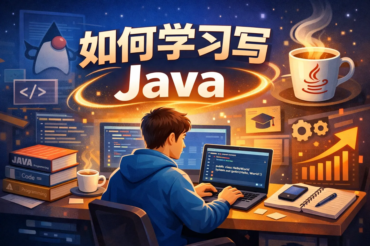 如何学习写java