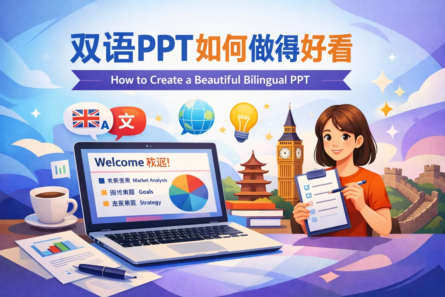 双语ppt如何做得好看