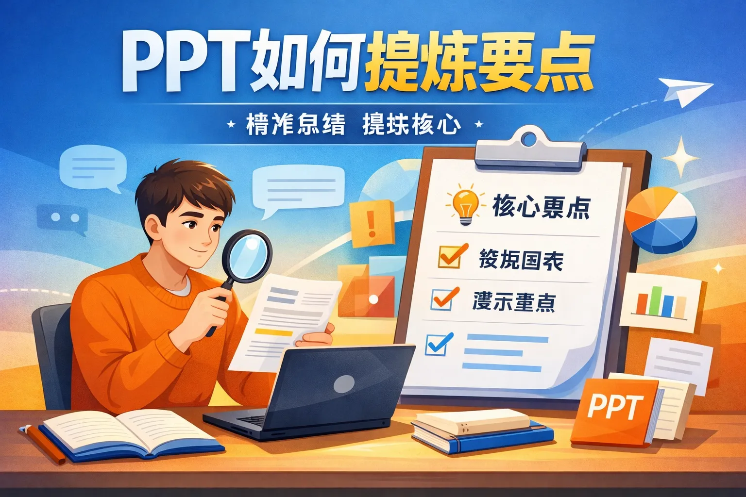 ppt如何提炼要点