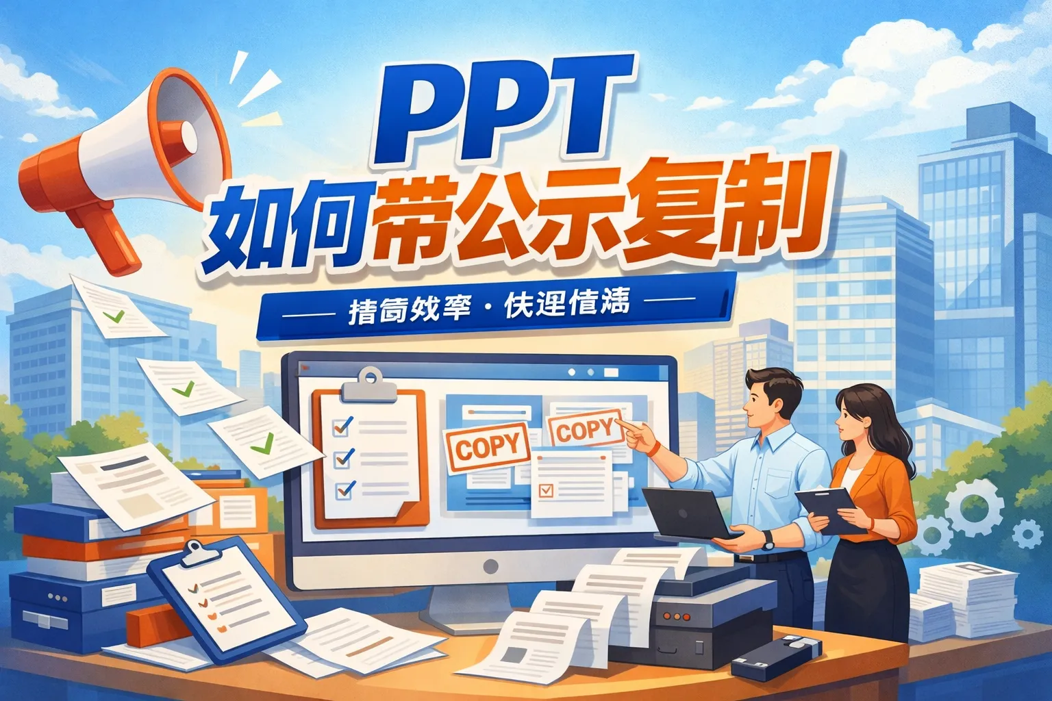 ppt如何带公示复制
