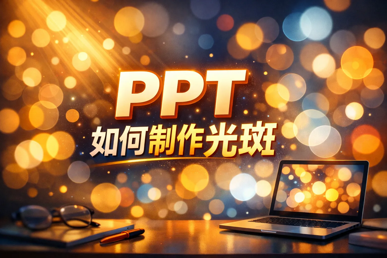 PPT如何制作光斑