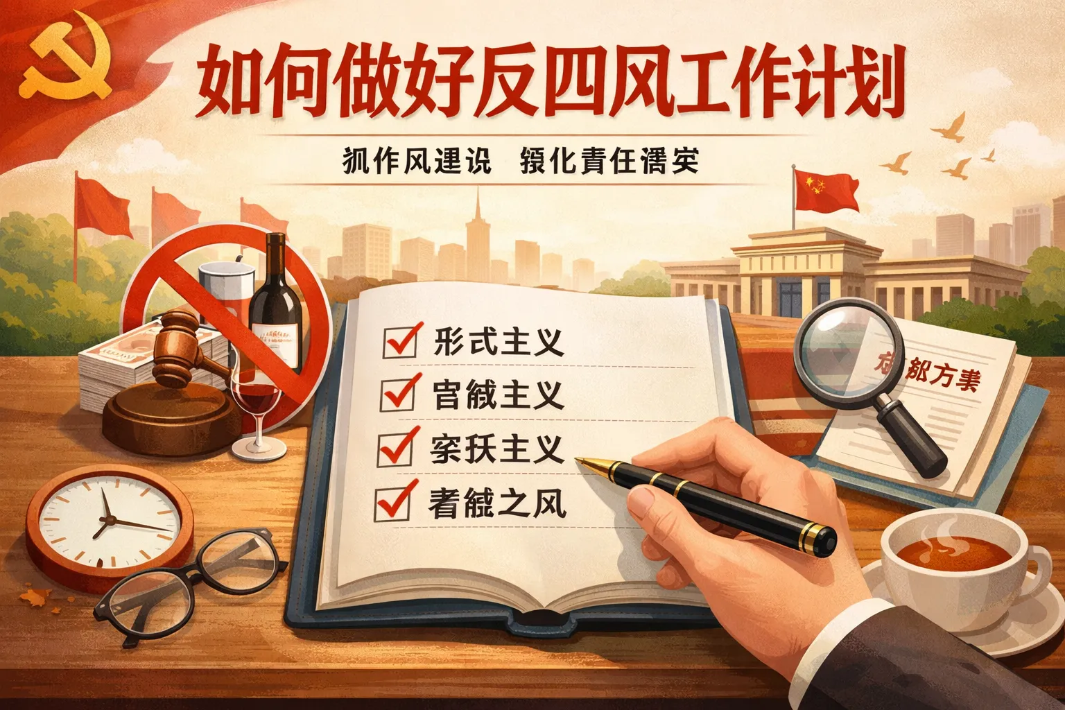 如何做好反四风工作计划