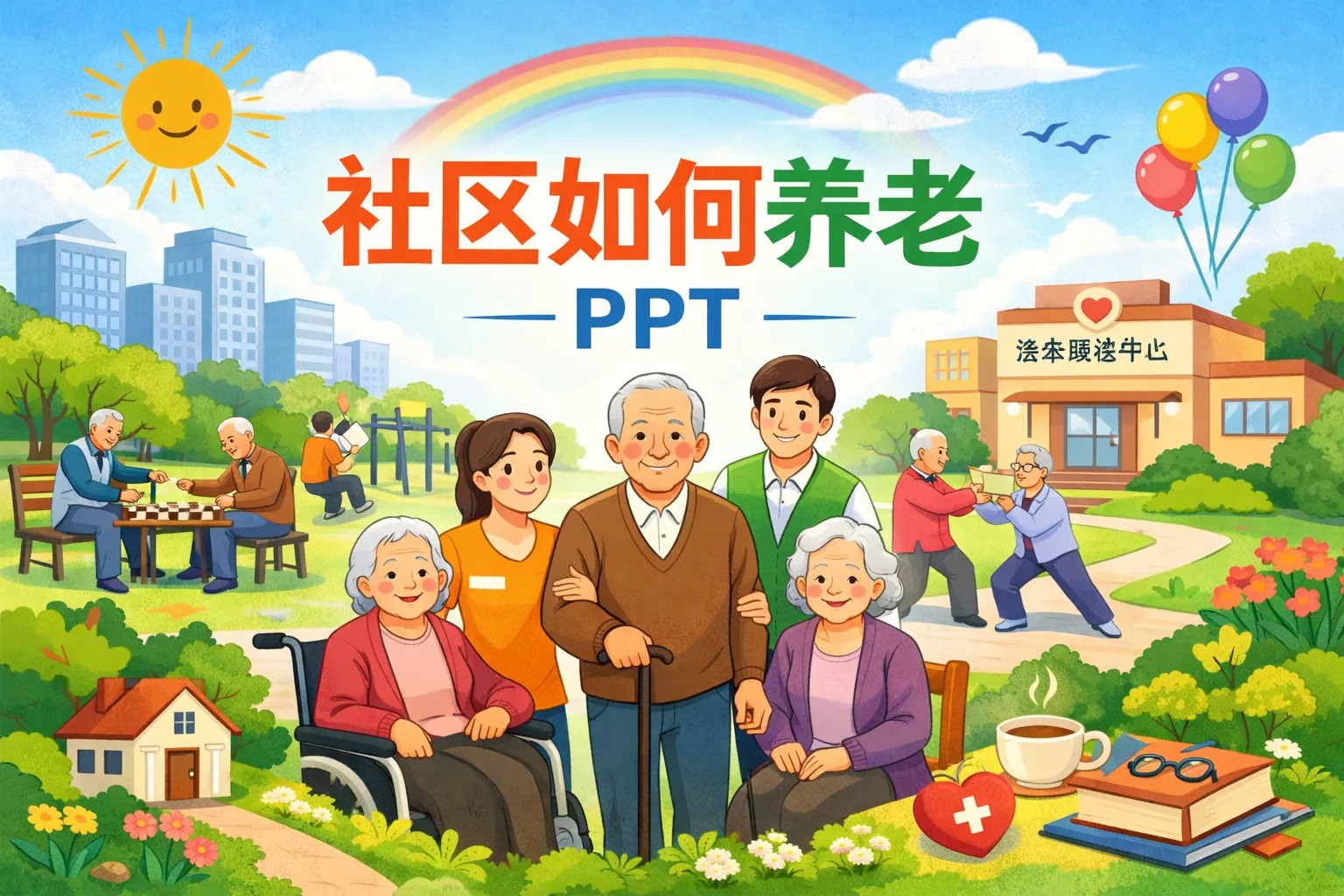 社区如何养老ppt