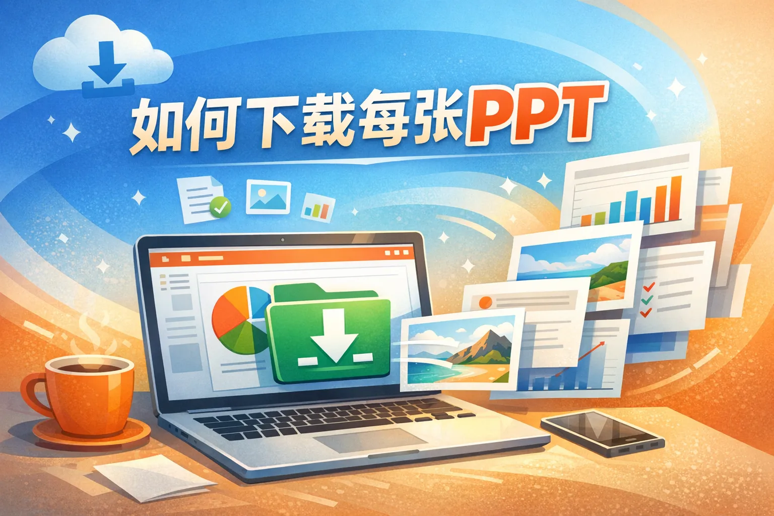 如何下载每张ppt