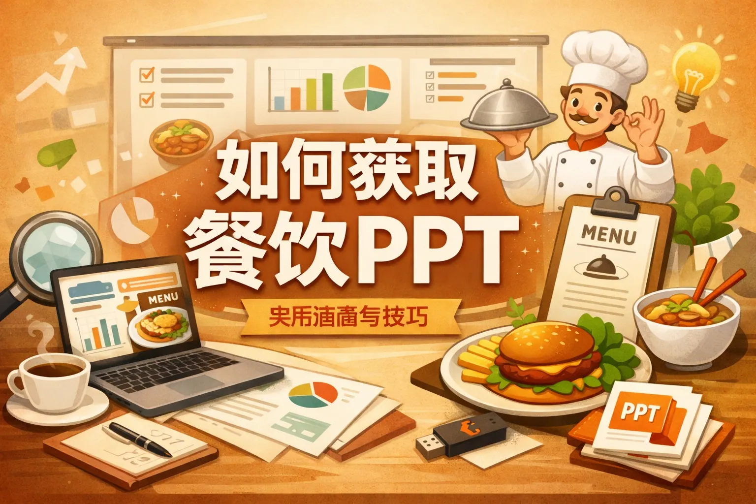 如何获取餐饮ppt