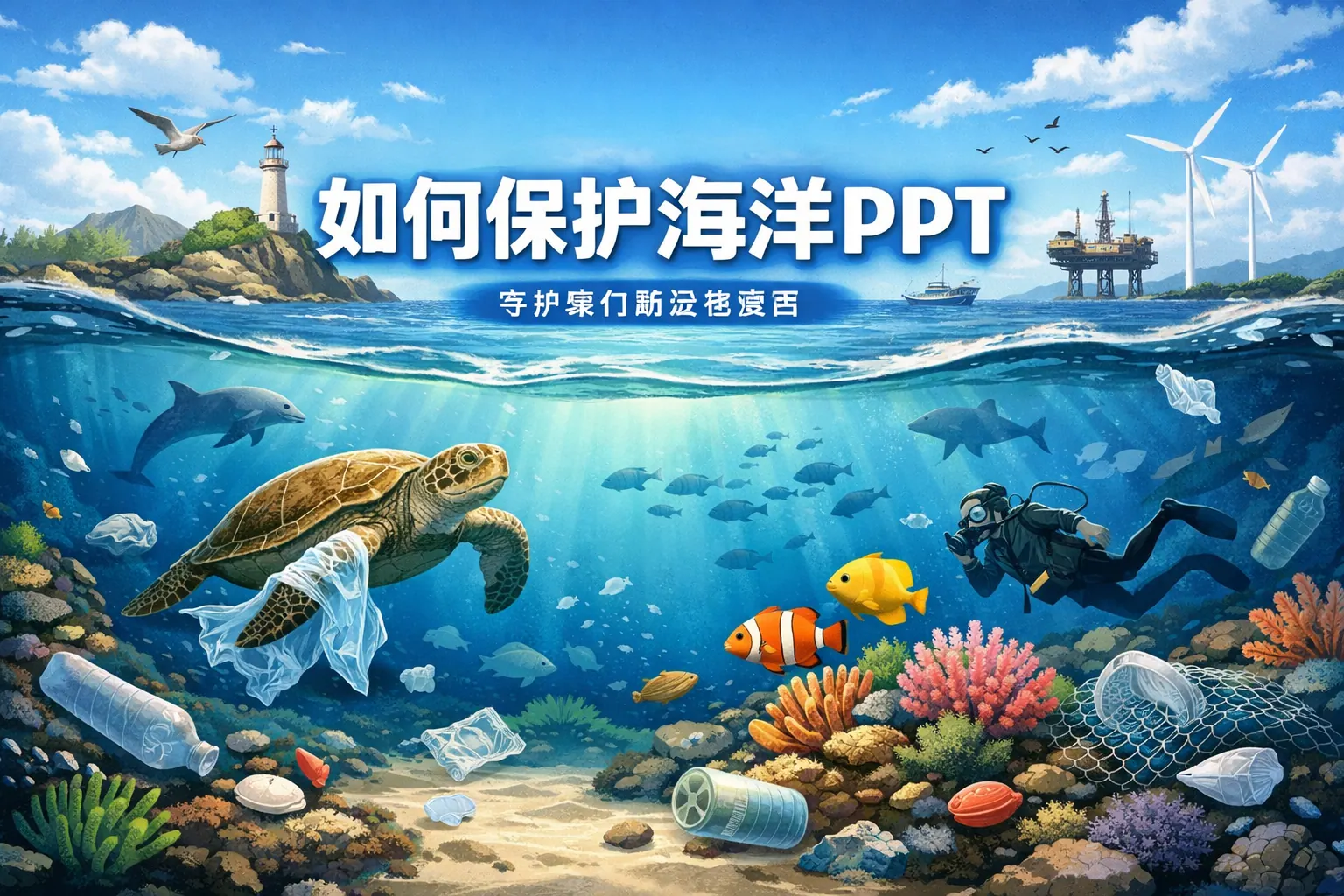 如何保护海洋PPT