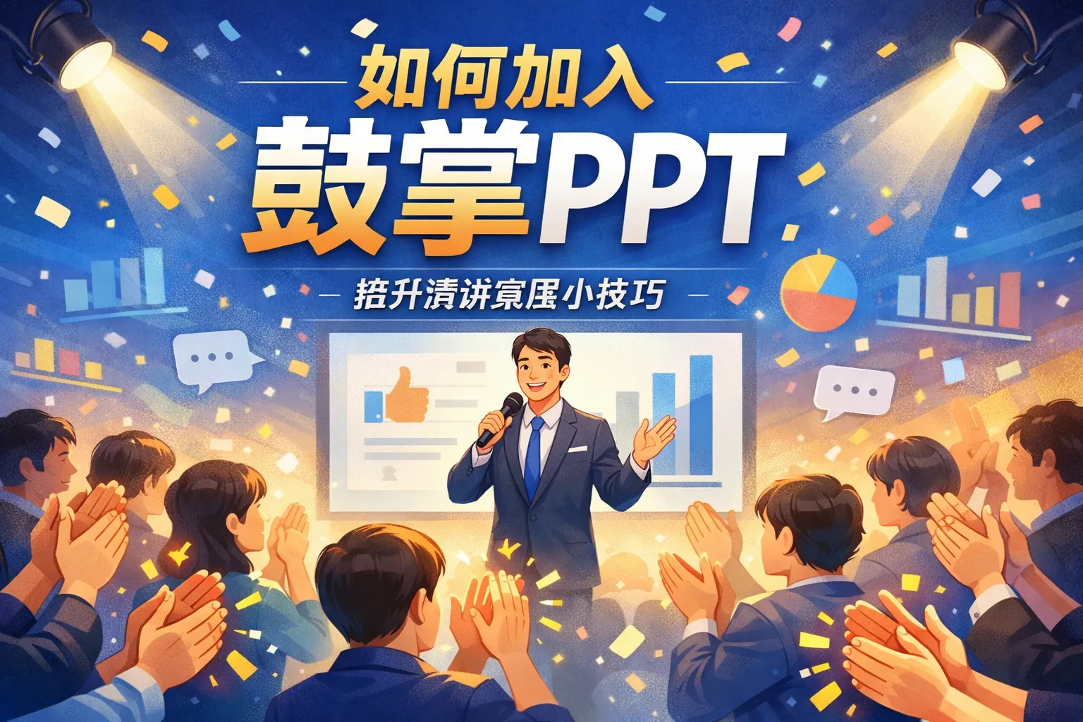 如何加入鼓掌ppt