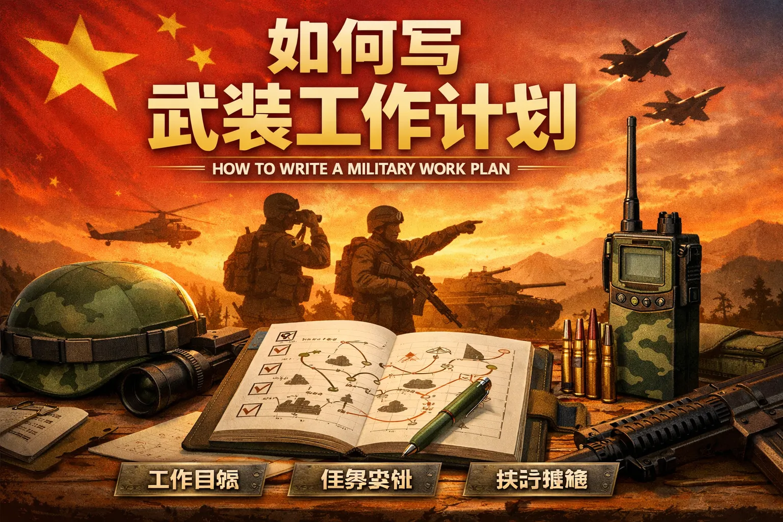 如何写武装工作计划
