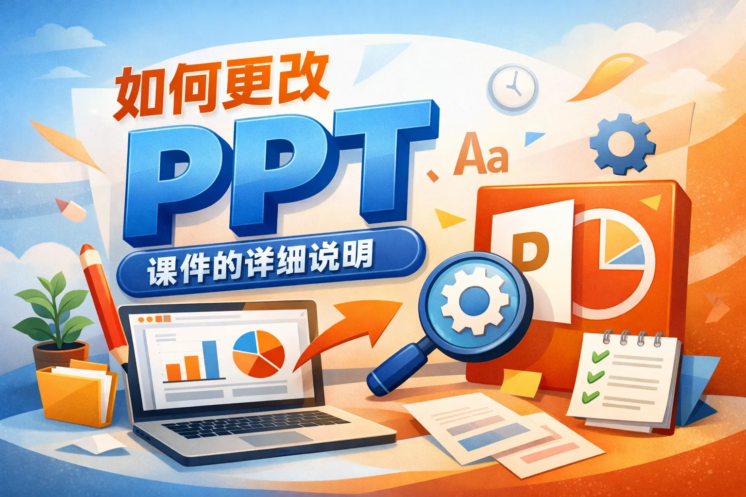 如何更改ppt课件的详细说明