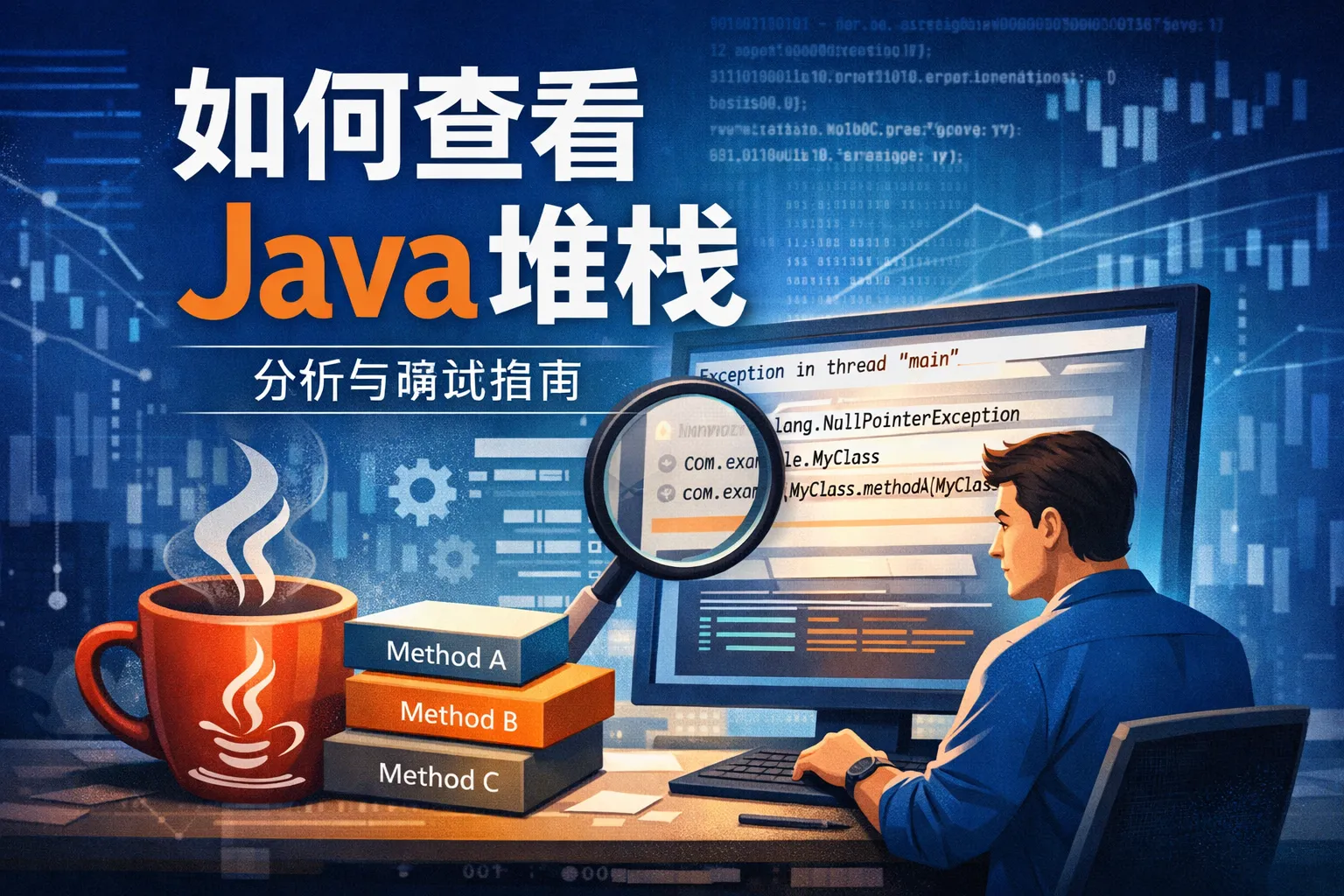 如何查看java堆栈