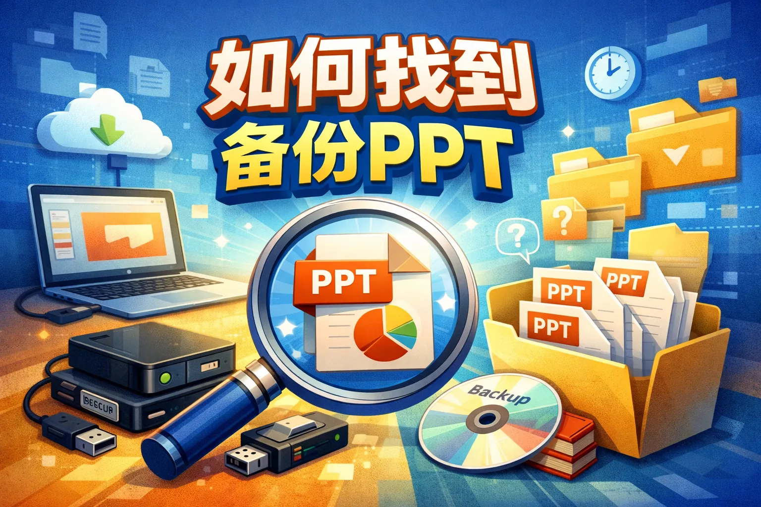 如何找到备份ppt