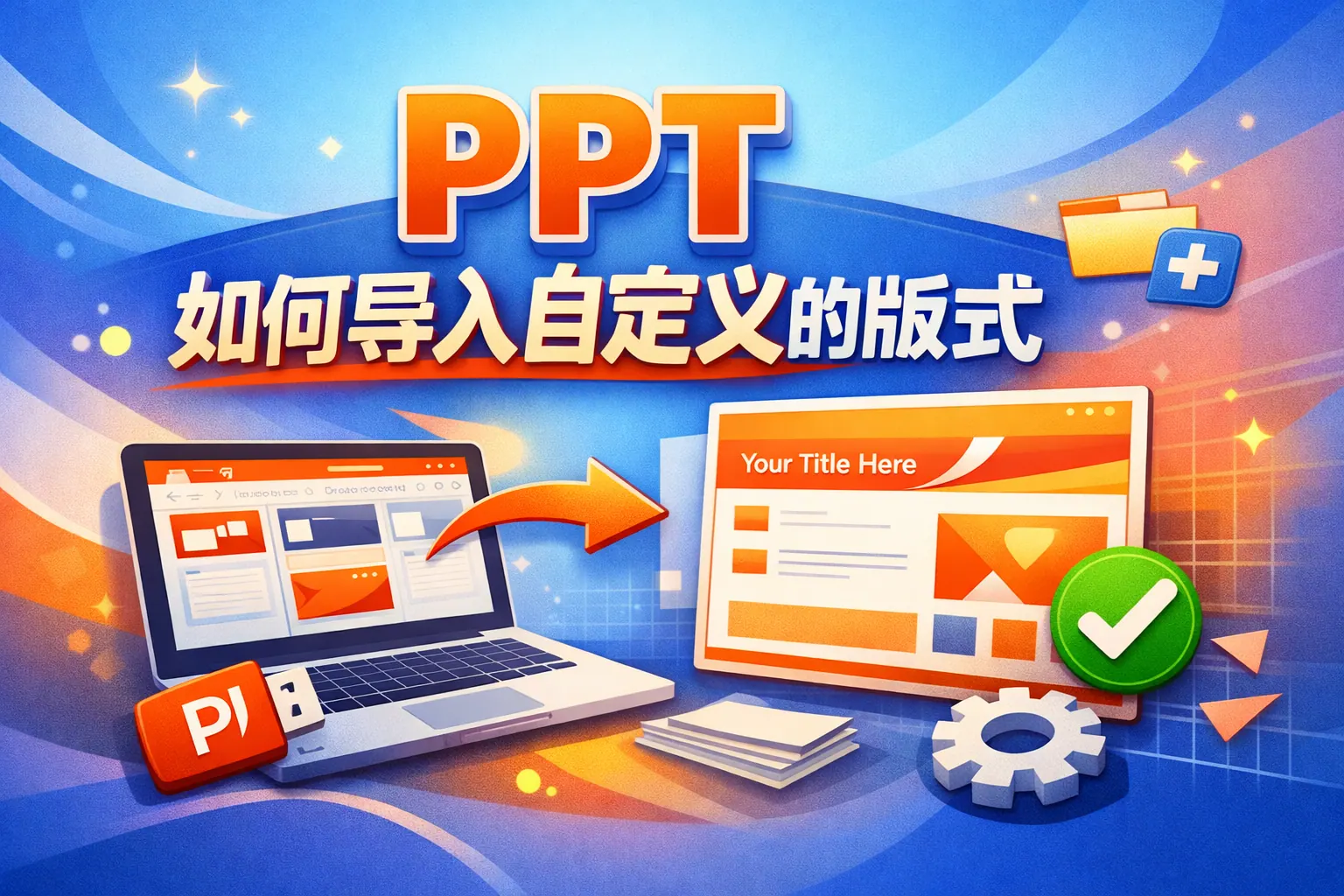 ppt如何导入自定义的版式