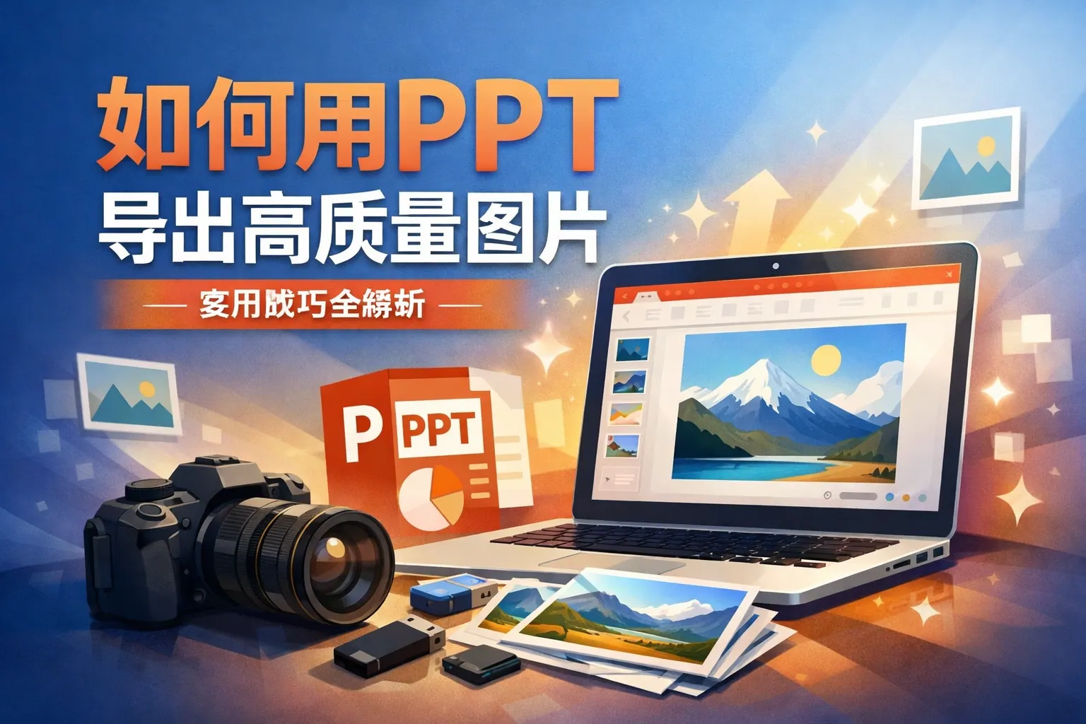 如何用ppt导出高质量图片