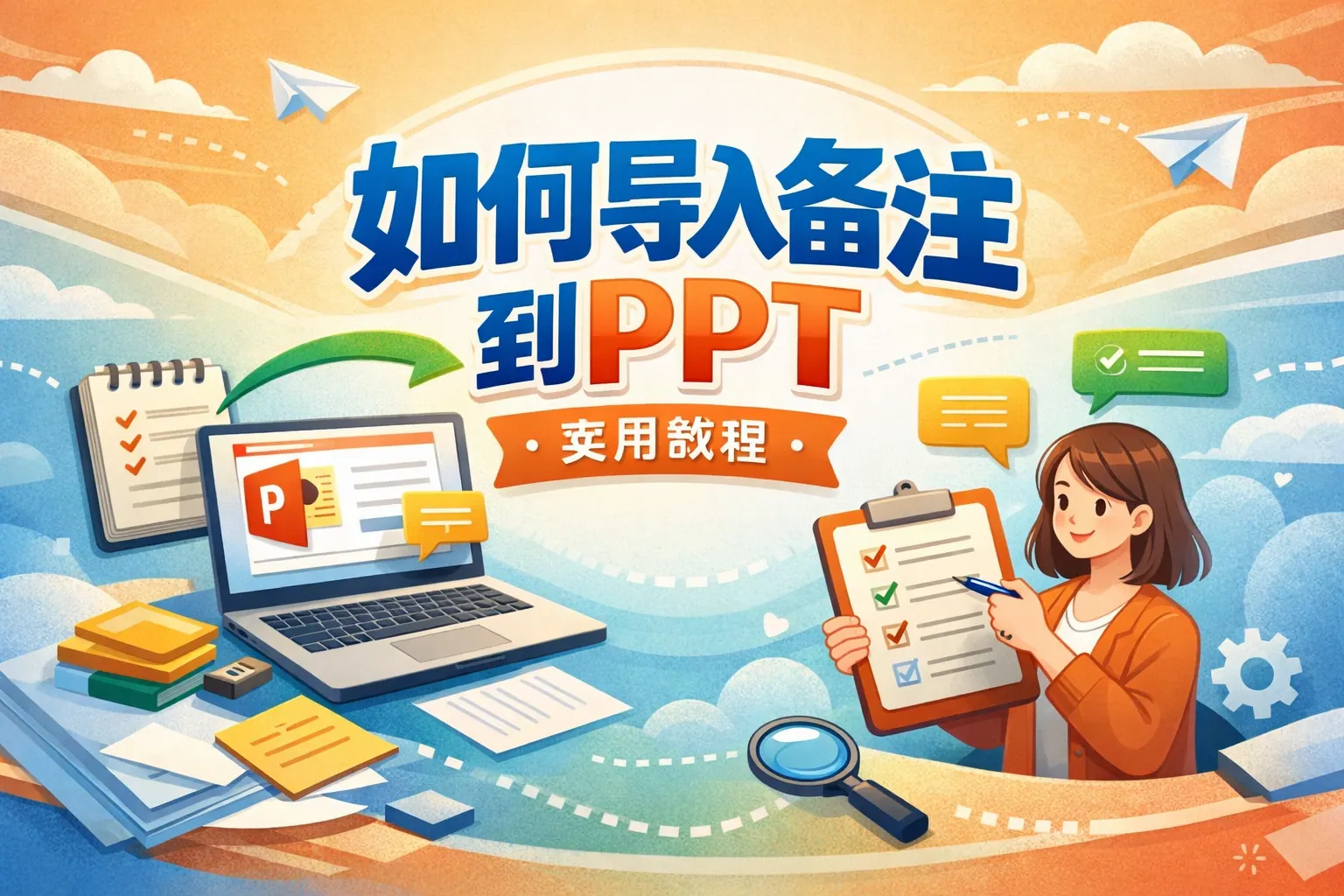 ppt备注如何导入