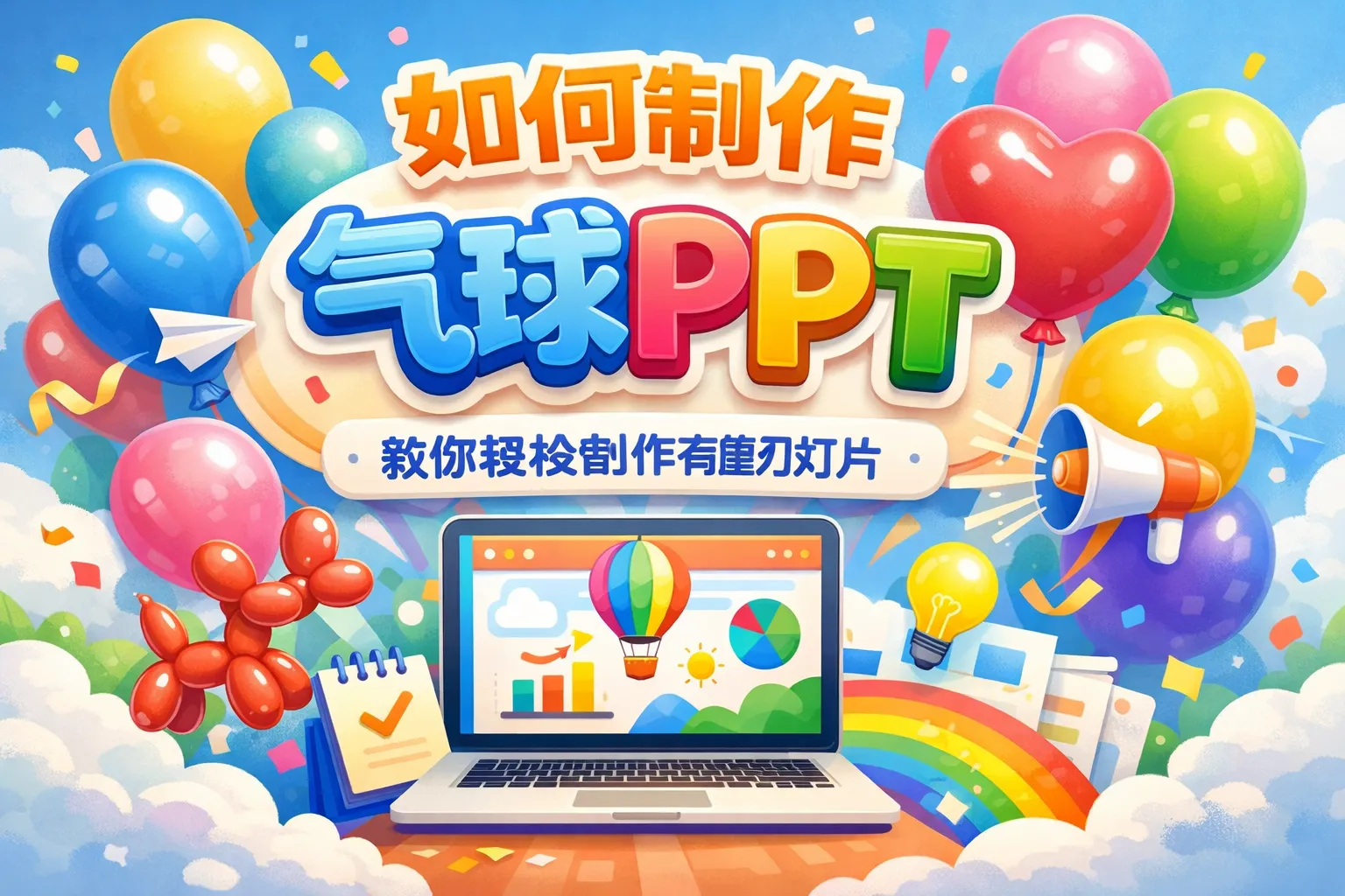 如何制作气球ppt