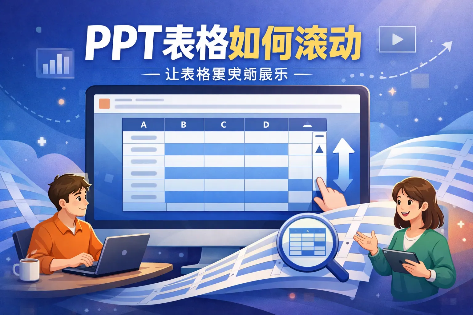 ppt表格如何滚动