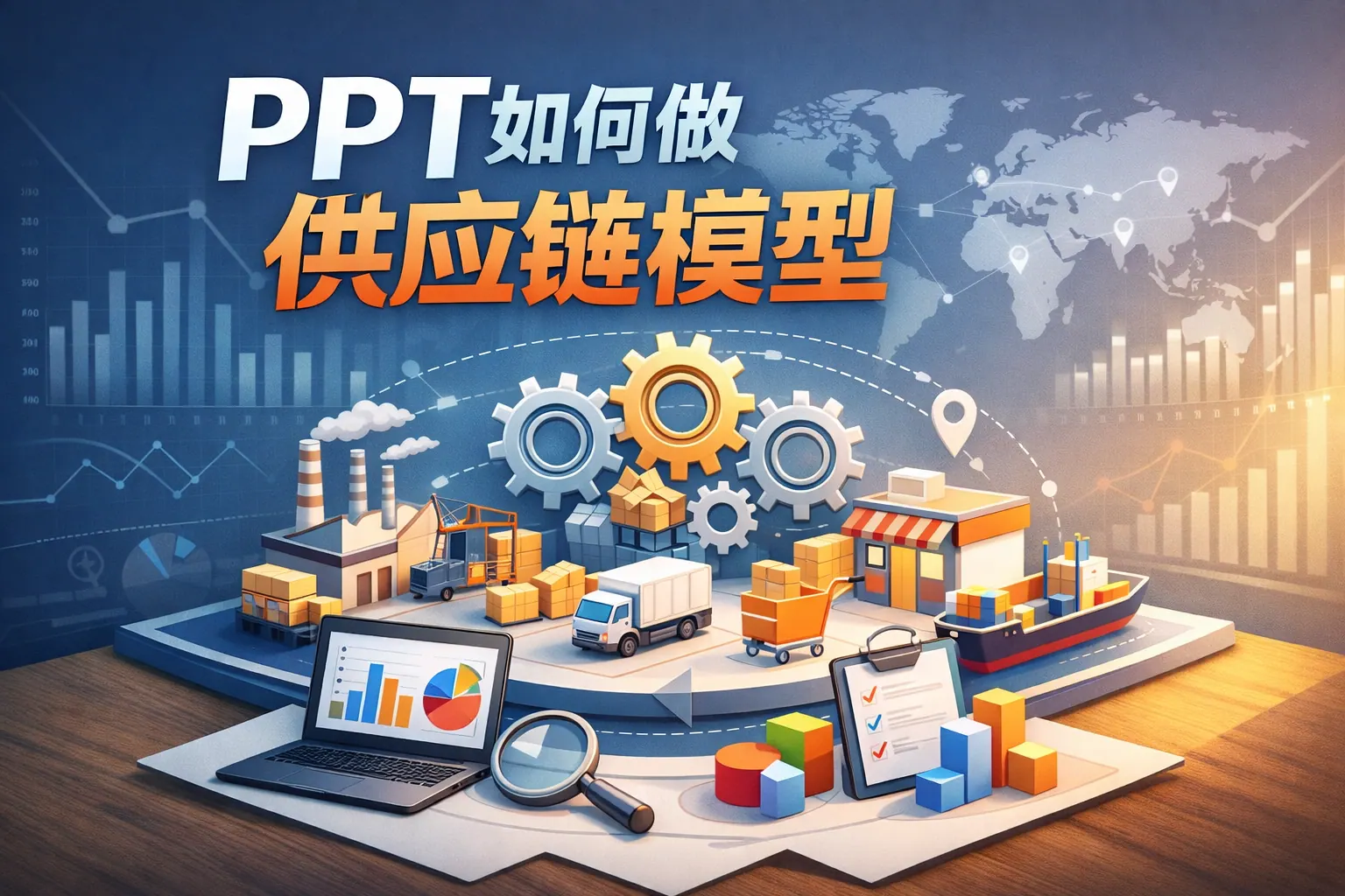ppt如何做供应链模型