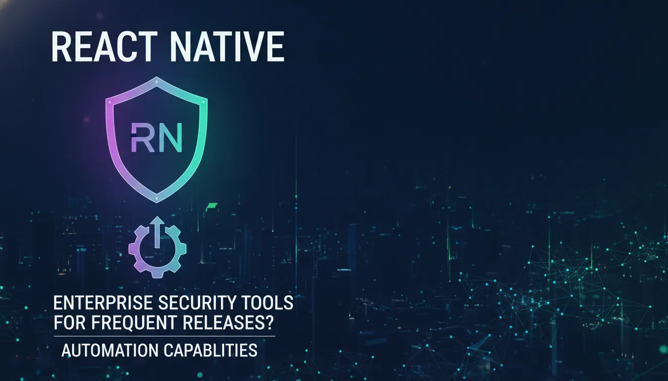 React Native企业安全工具适合高频发版吗?自动化能力说明