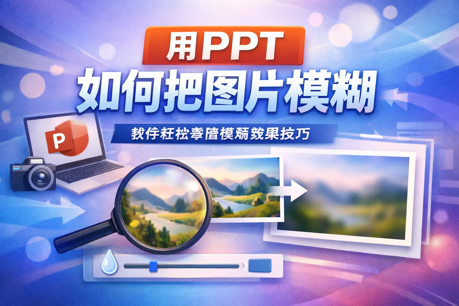 用ppt如何把图片模糊