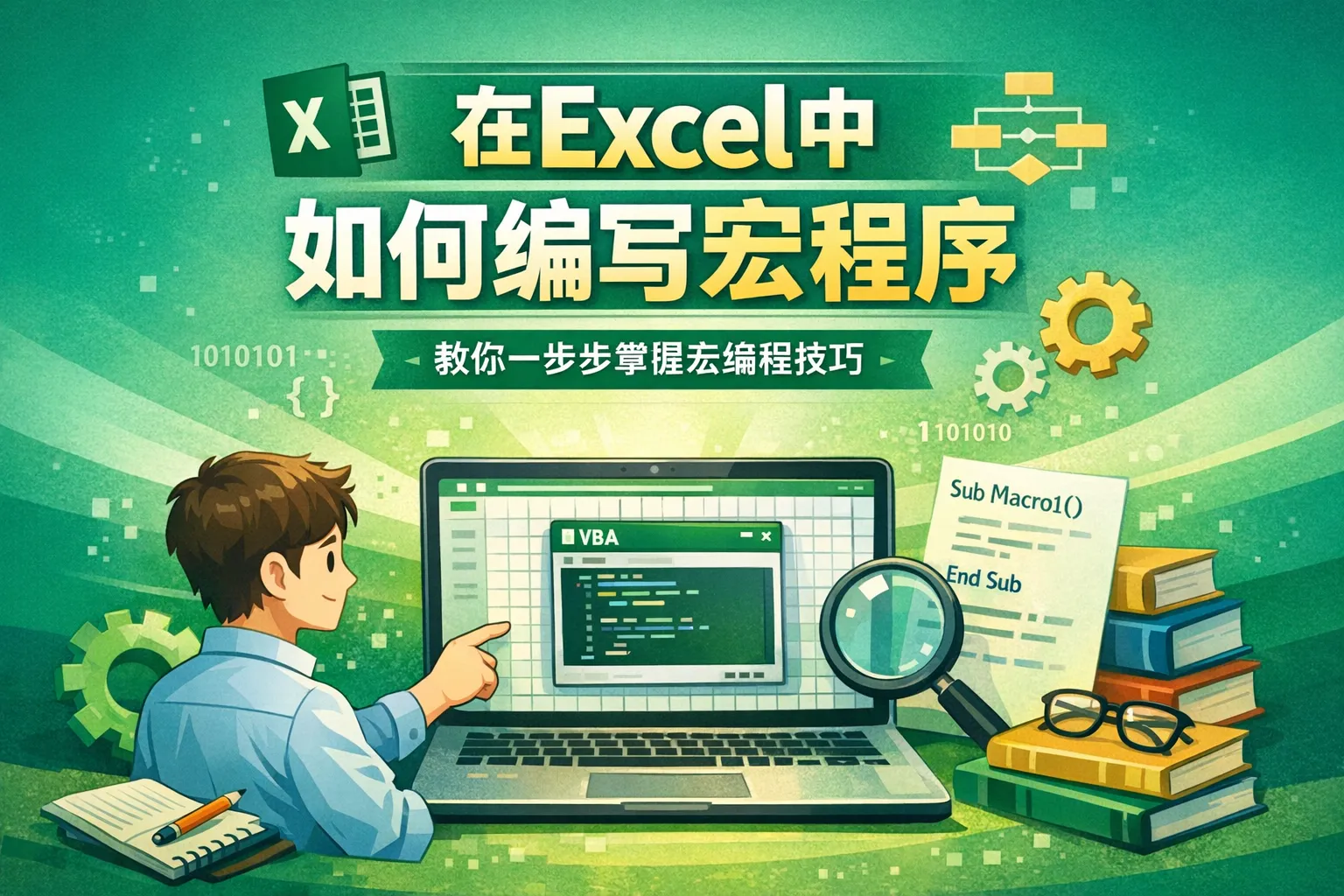 在excel中如何编写宏程序