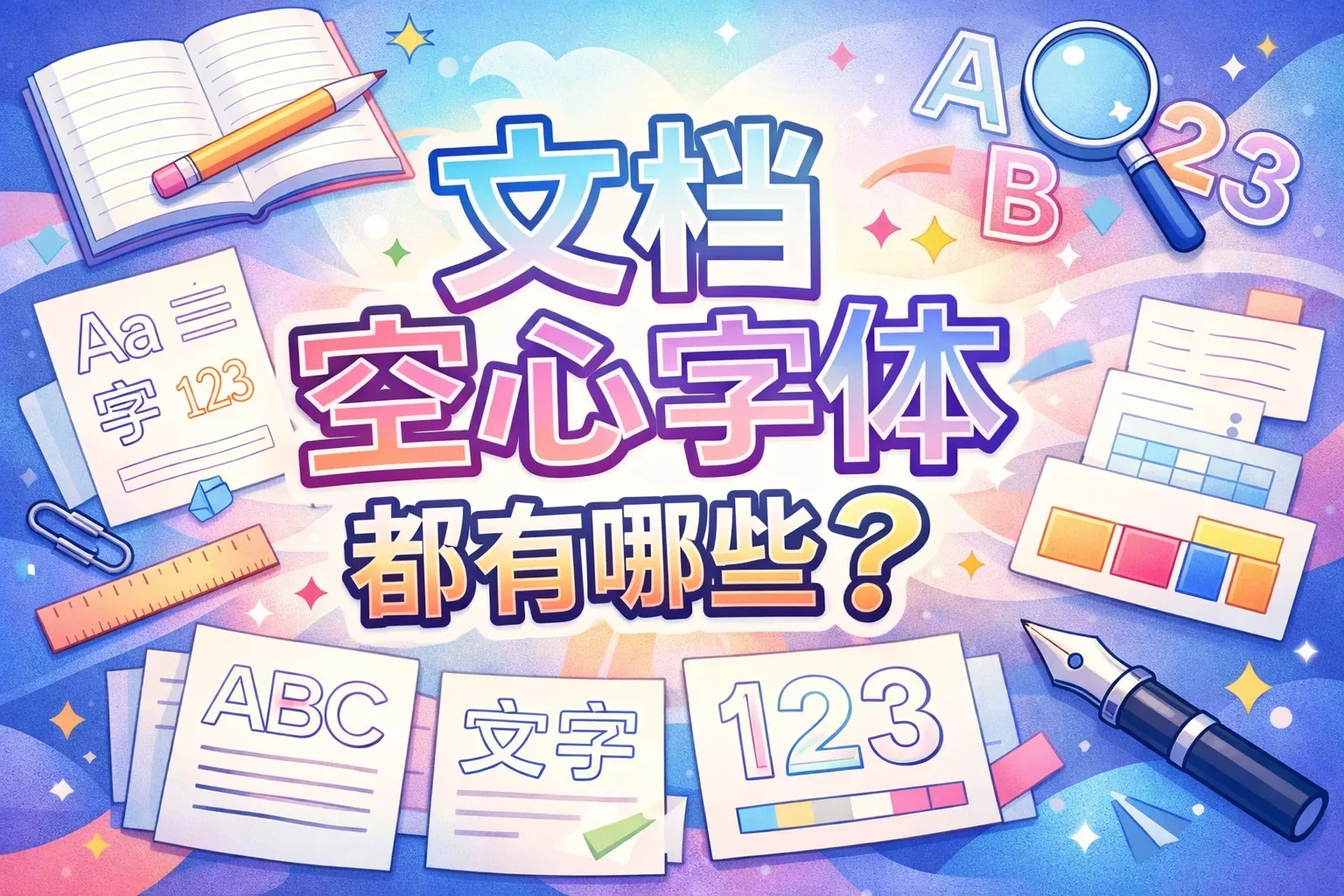 文档空心字体都有哪些