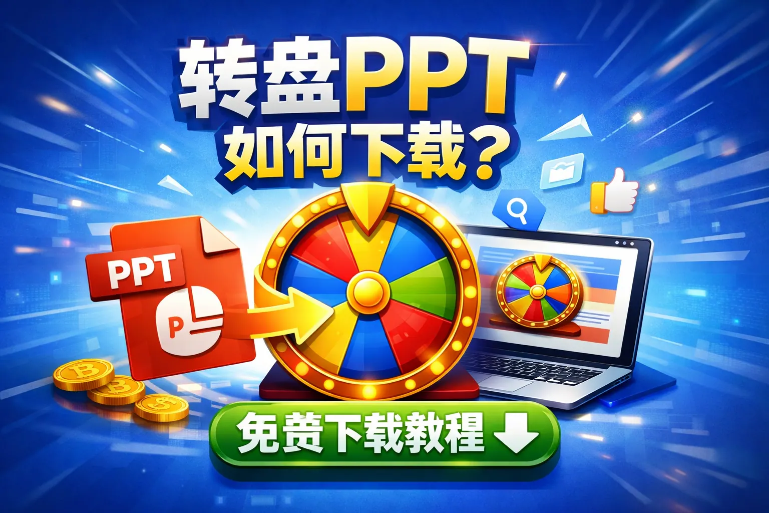 ppt 转盘如何下载