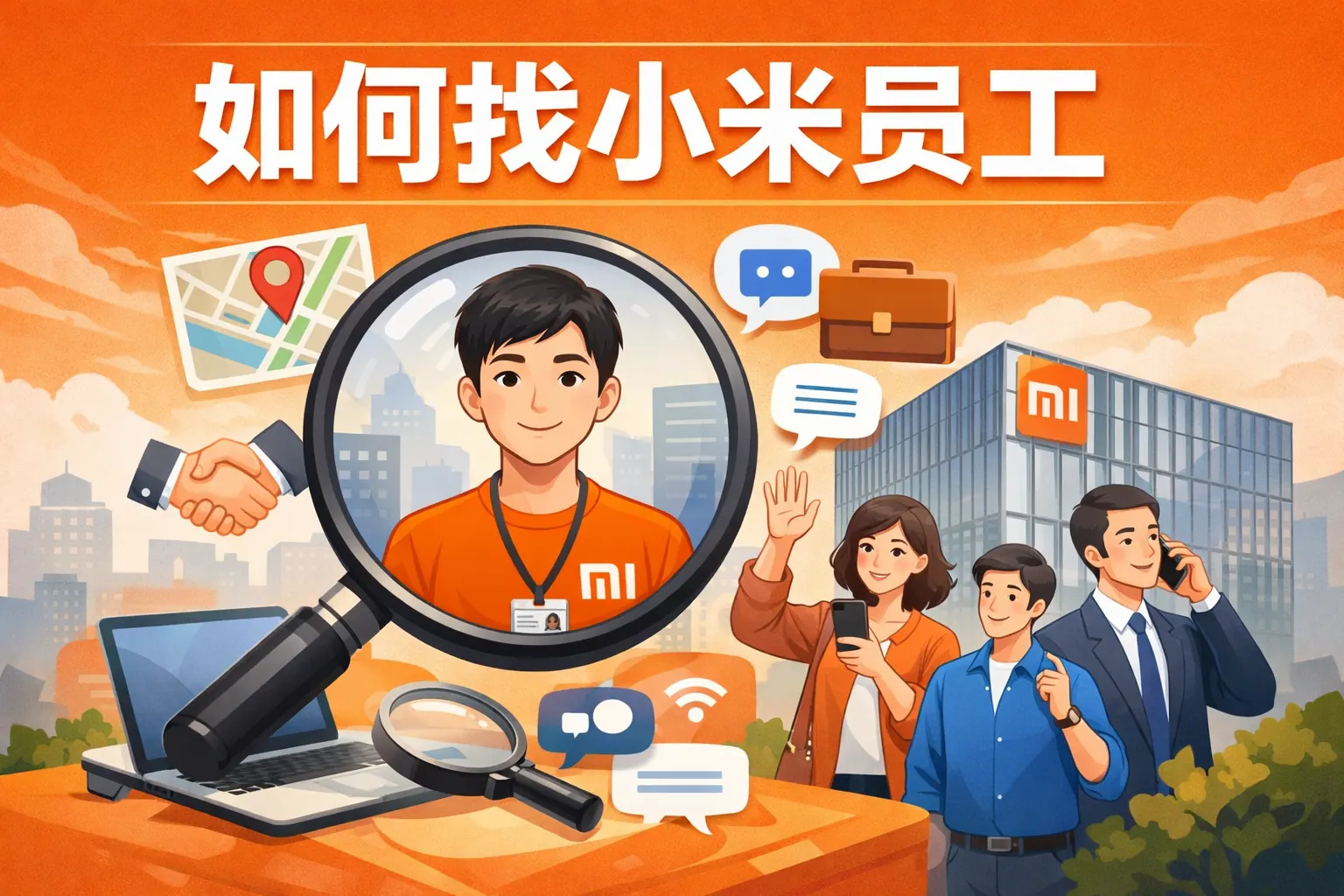 如何找小米员工