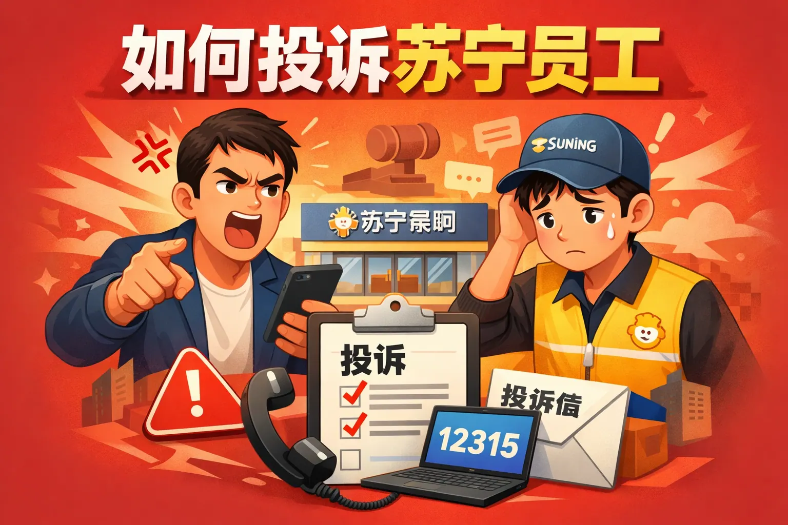 如何投诉苏宁员工
