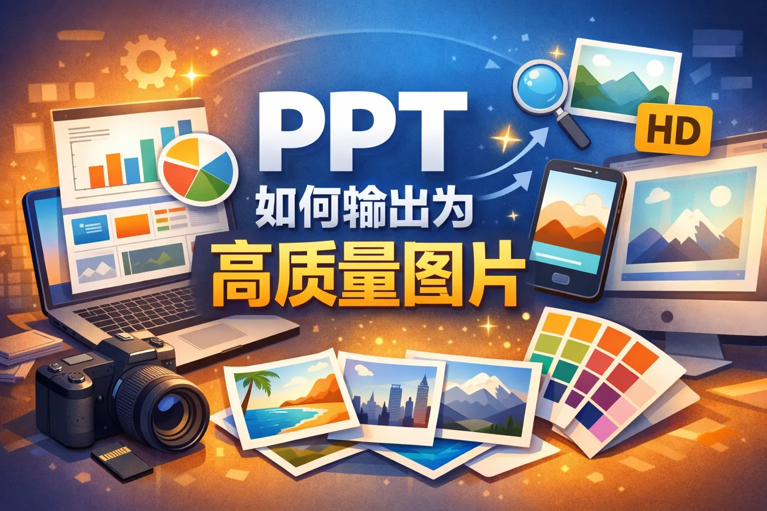 ppt如何输出为高质量图片