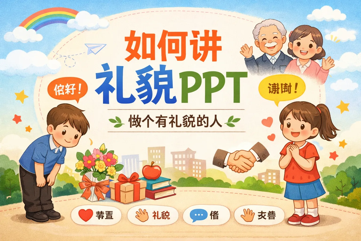 如何讲礼貌 ppt