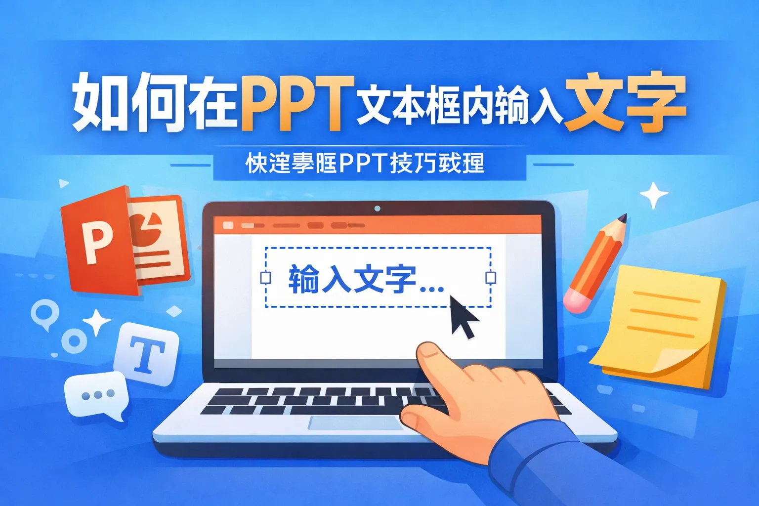如何在ppt文本框内输入文字