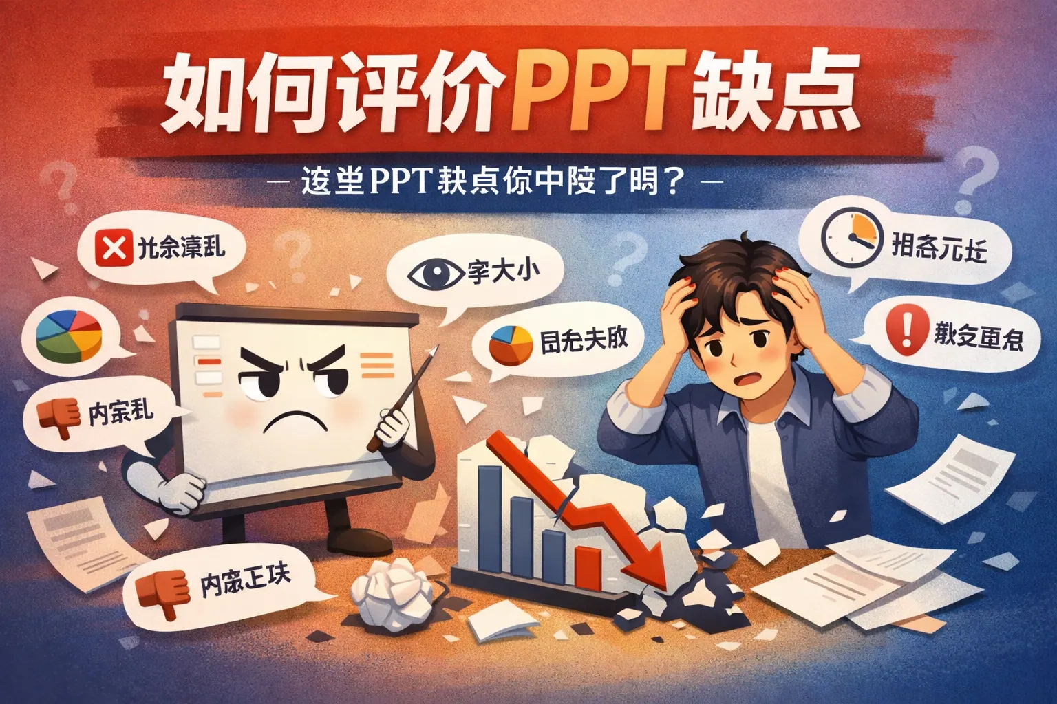 如何评价ppt缺点