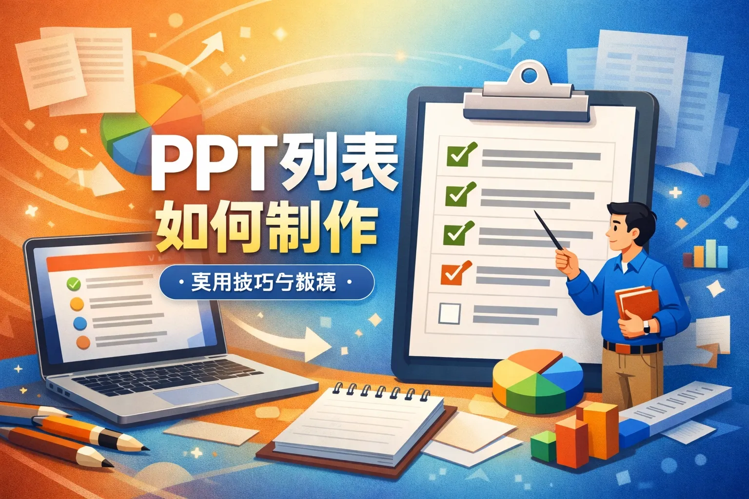 ppt列表如何制作