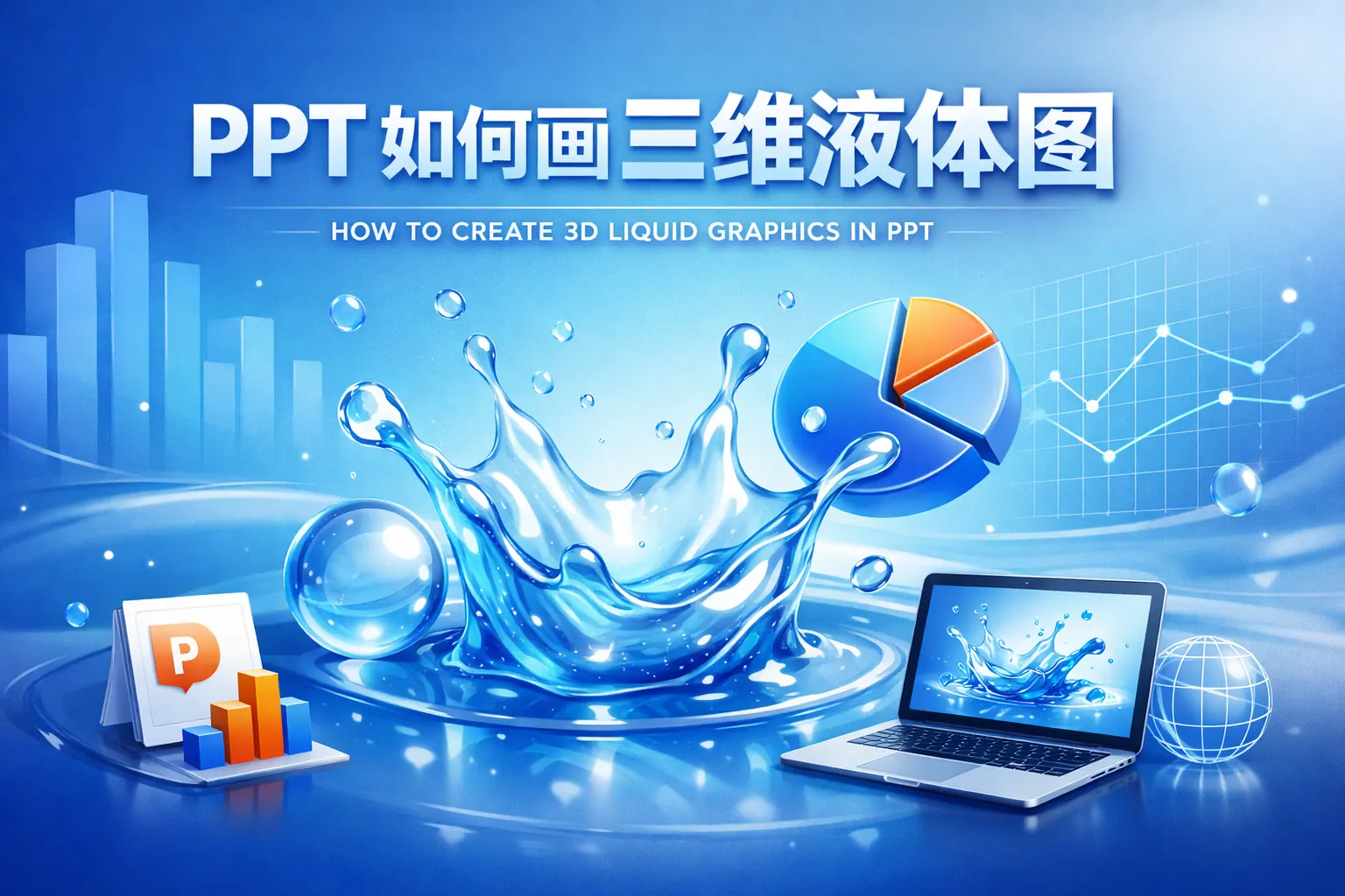 ppt如何画三维液体图