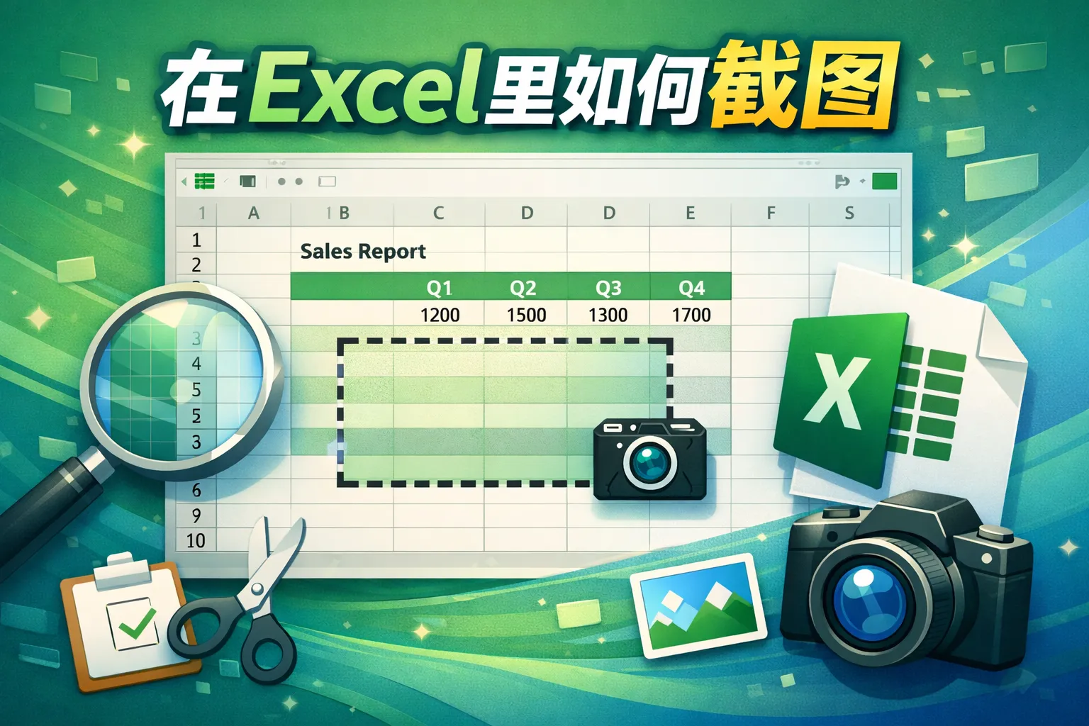 在excel里如何截图