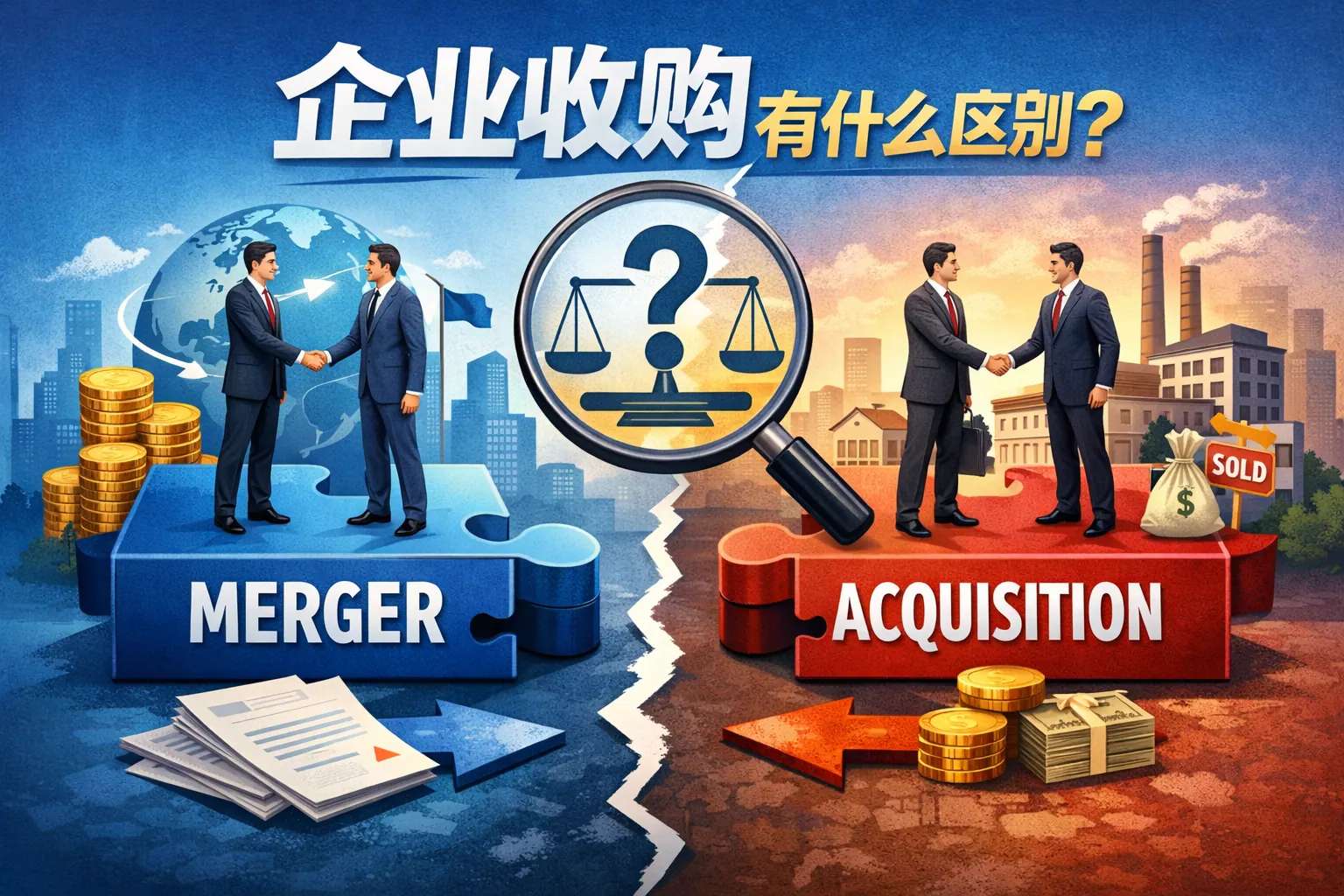 企业收购有什么区别