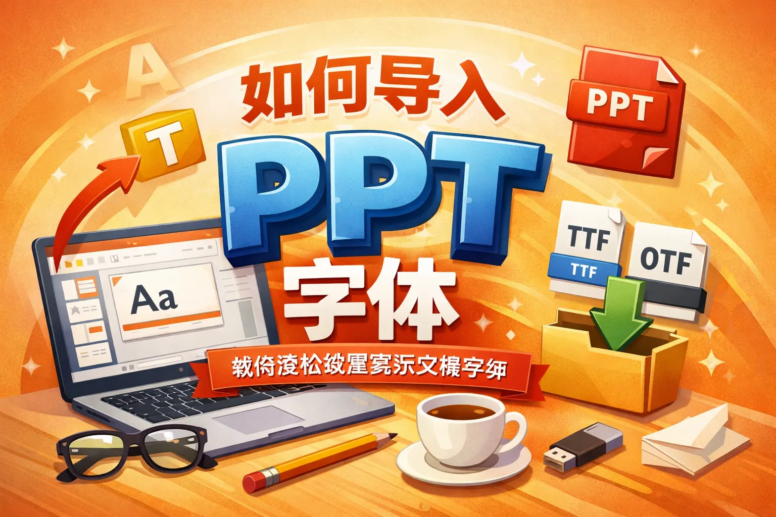 如何导入ppt字体