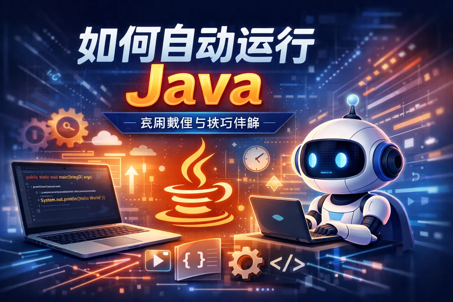 如何自动运行java