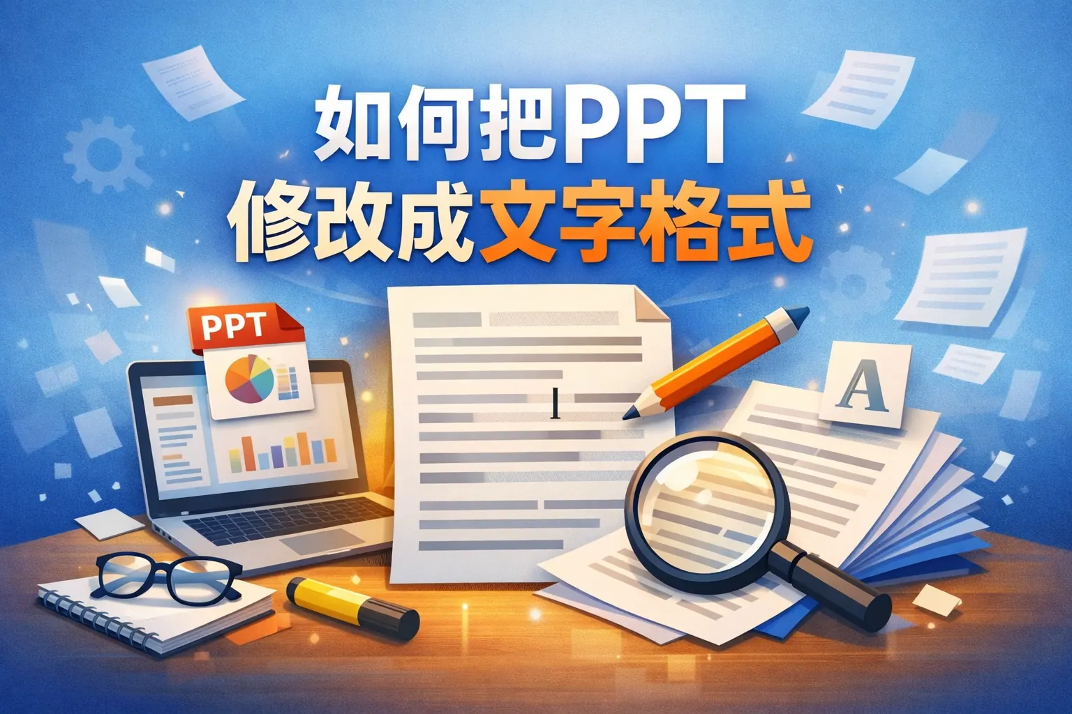 如何把ppt修改成文字格式