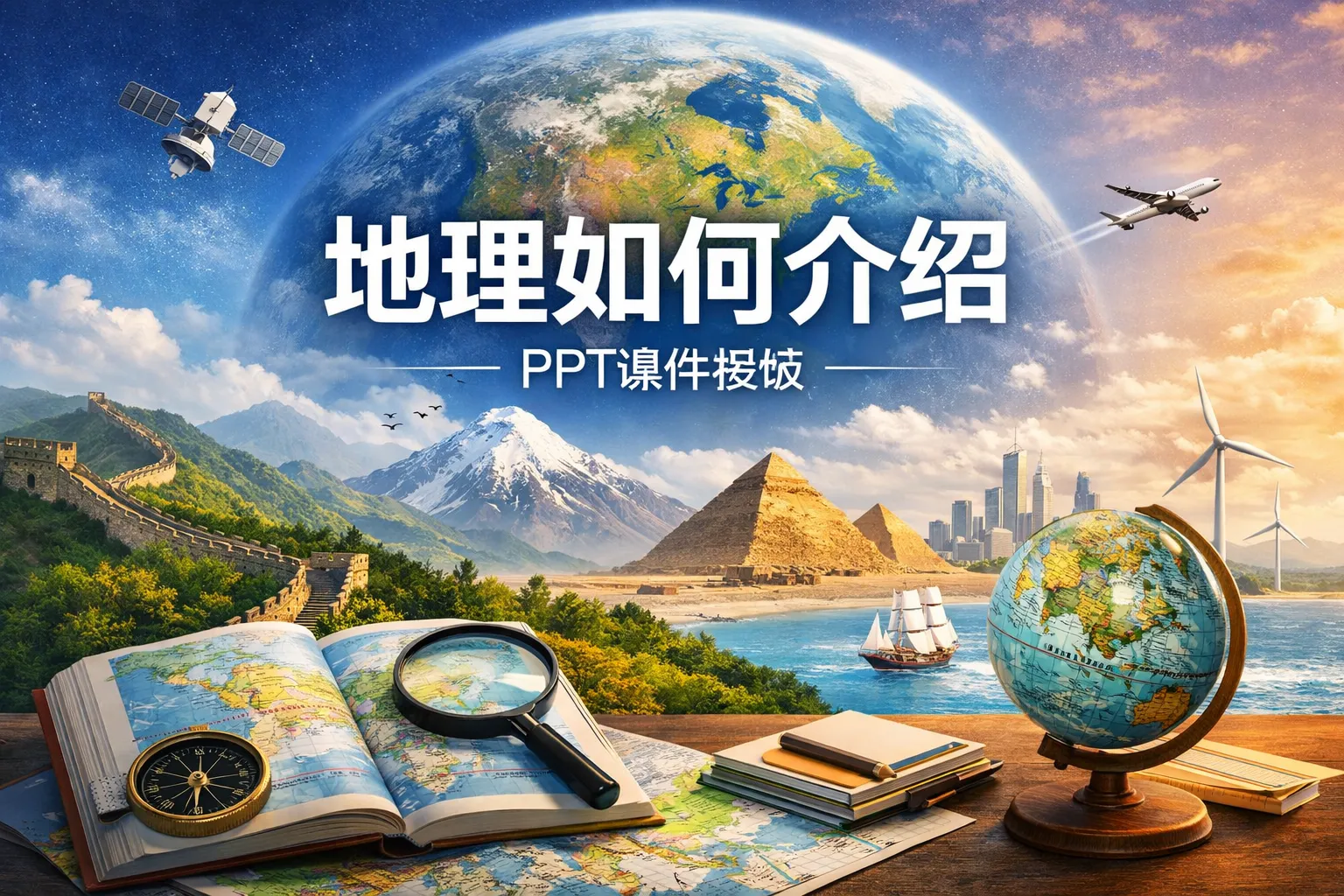 地理如何介绍ppt课件ppt模板