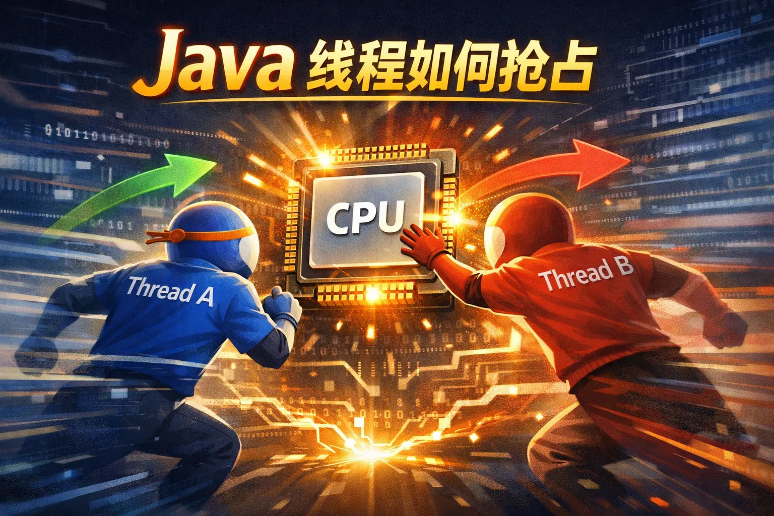 java 线程如何抢占