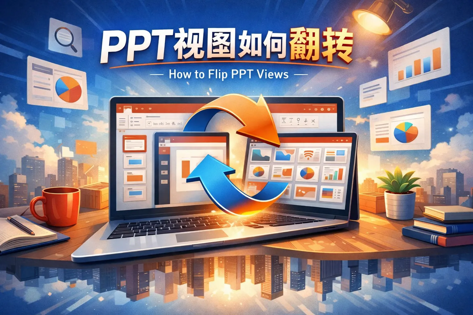 ppt视图如何翻转