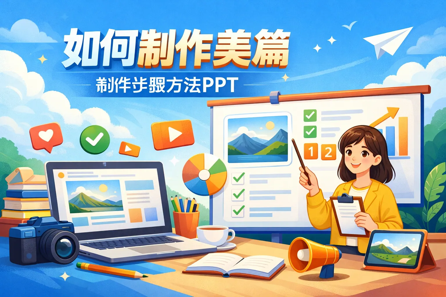 如何制作美篇制作步骤方法ppt