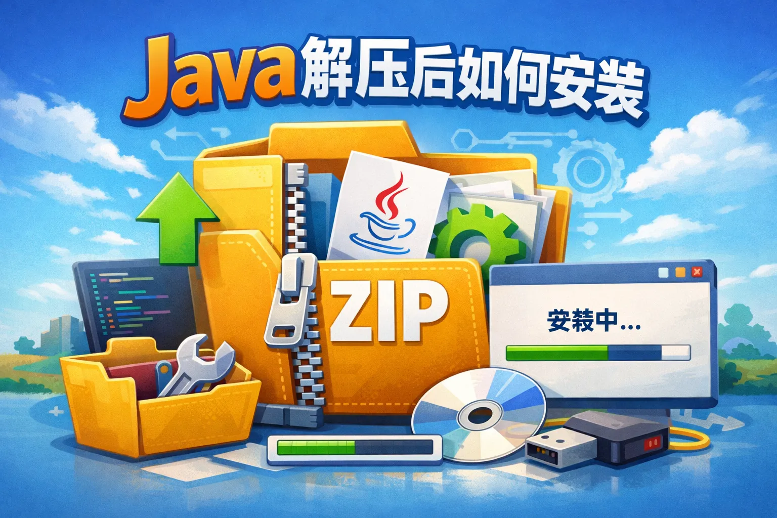 java解压后如何安装