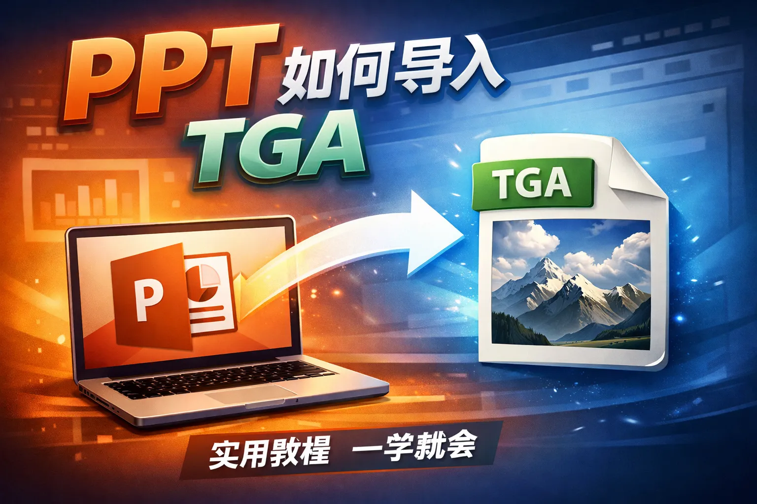ppt如何导入tga