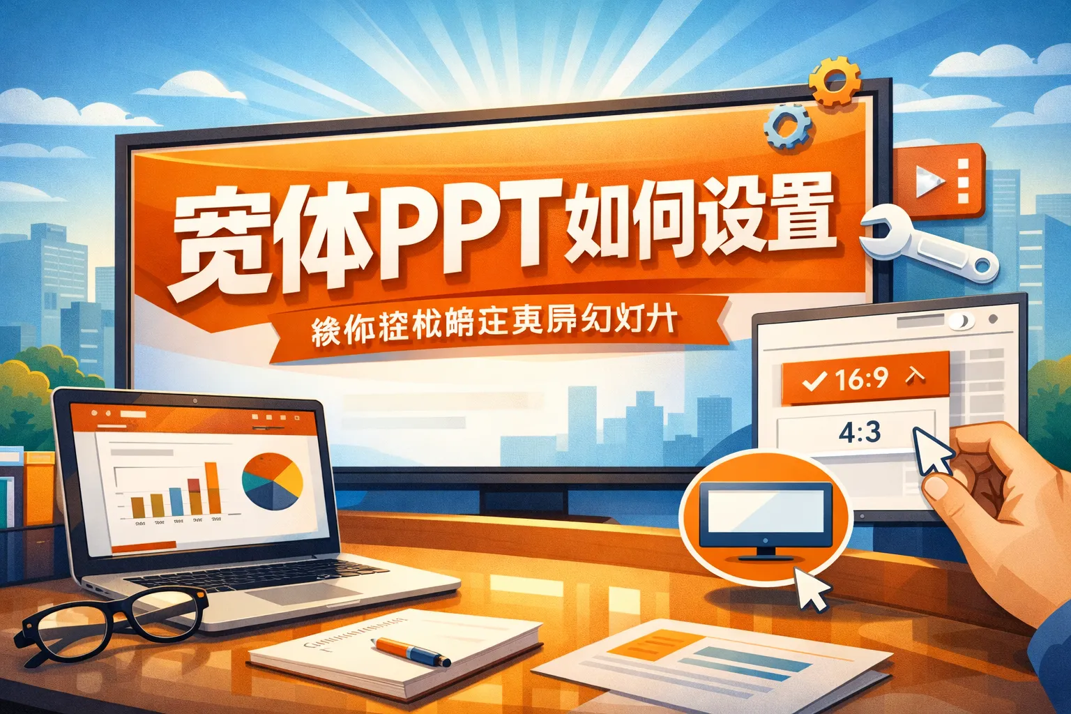 宽体ppt如何设置