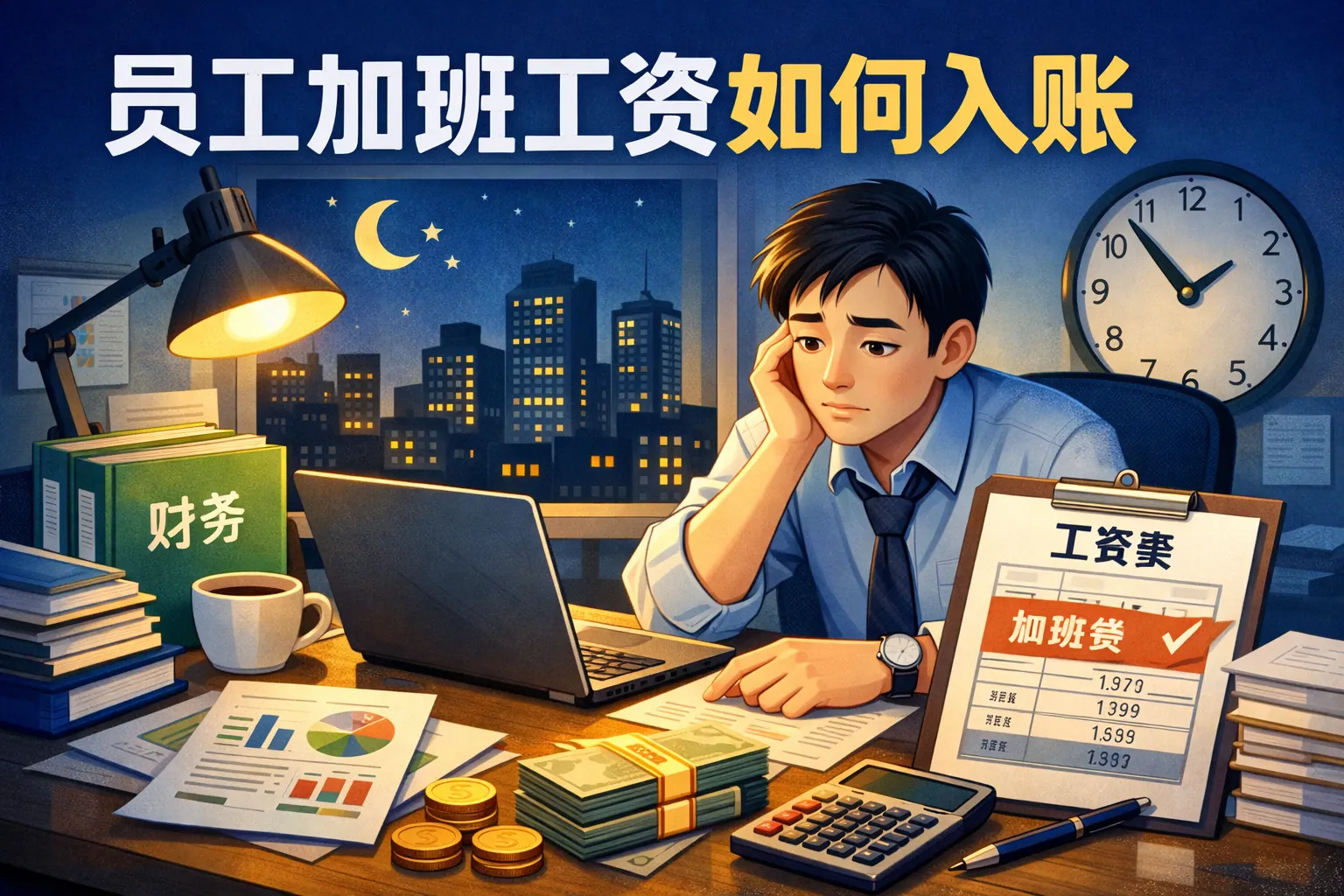 员工加班工资如何入账