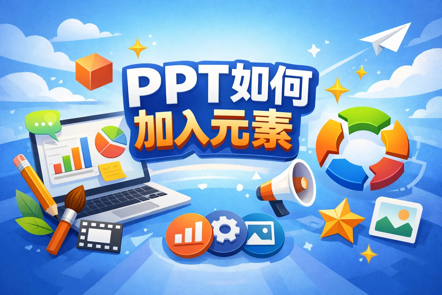 ppt如何加入元素